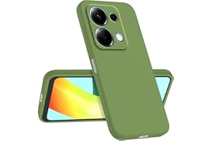 Longstong Funda Compatible con Redmi Note 13 Pro 4G / Poco M6 Pro 4G (6.67"), Delgada Antigolpes Personalizada Diseño Minimalista - Verde Matcha
