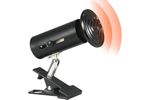 ‎COOSPIDER Coospider Reptilien Wärmelampe Terrarium Tiere Schildkröten Infrarot Keramik Heizstrahler Kein Sichtbares Licht 100W E27 Heizung Glühbirne Halter für Amphibien/Eidechsen/Schlangen/Hühner/Welpen