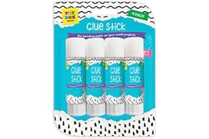 PRISTINE ENTERPRISE Glue Sticks contains 4 sticks of 15g that are perfect for bonding paper and cardboard. Kids friendly safe and non toxic Art and craft supply Each stick of glue is saf"