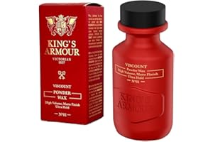 KING'S ARMOUR King’s Armour VISCOUNT Powder Wax – Hair Styling Powder for Men – Ultra Hold, High Volume, Matte Finish – No Grease or Clumping – Easy to Wash Out – 20g