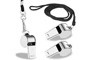 Lumi Zenva Silbato 2 Piezas con Bola Innovadora para Árbitro Señales Emergencia Educación Física e Infantil Silbato Potente de Uso Deportivo y Seguridad