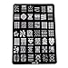 XLORDX Large Nail Art Polish Plate Metal Manicure Stamping Lace Floral Christmas Punk Printing Image Template DIY Decoration WB08