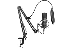 Sandberg Streamer USB Microphone Kit, 126-07, Black