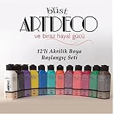 Artdeco Akrilik Boya Başlangı&ccedil; Seti 140 Ml 12 Li &Ccedil;ok Renkli