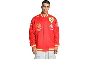 PUMA Giacca da college della squadra Scuderia Ferrari 2024 Uomo Rosso Bruciato