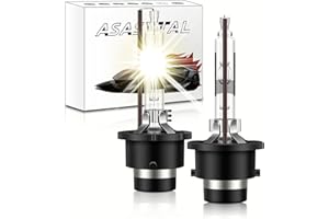 Asasytal D2R Lampadine Allo Xeno, Kit Conversione Fari Xenon 35W 4300K Bianco Caldo +300% Luminoso Kit di Conversione Bi-Xenon per il Retrofit Della Lampadina di Aggiornamento del Faro Xenarc, 1 Paio