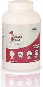 Pax Naturals One Tablet Daily Multivitamin and Minerals for Women Immunity Booster, Daily Antioxidant Supplement for Energy, Stamina and Vitality 90 Tablets