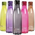 Cello Ozone Plastic Fridge Water Bottle, Set of 5, 1000ml, Multicolor | Airtight Lid | Leak Proof & BPA Free | Ideal for Office, Sports, School, Travelling, Gym, Yoga