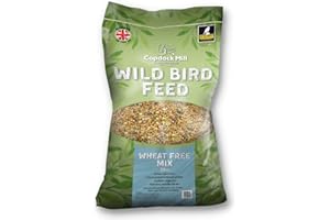 Copdock Mill Wheat Free Wild Bird Seed 20kg – Deters Pigeons – All Year-Round Bird Food – Bird Seed for Small Garden Birds such as Robins, Blackbirds and Sparrows – 100% Natural