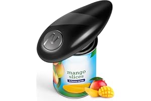 NEWBI Ouvre-boîte électrique mains libres pour l'arthrite avec interrupteur à une touche pour la cuisine, les personnes âgées, les restaurants, le meilleur choix du chef - Puissant, sûr et facile