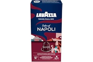 ‎LAVAZZA Lavazza Tales Of Napoli, Reichhaltiges Espresso-Erlebnis mit Noten von Karamell und Kakao, 10 Kapseln, Nespresso kompatibel