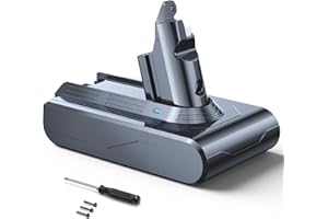 RYZWOC 6000mAh Akku kompatibel mit Dyson V6, V6 Motorhead Pro Exclusive, DC62, DC62 Animal/Animalpro, DC74, 967810-21