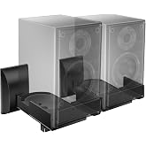 WALI Wall Mount Bracket for Large Surround Sound Speakers, Holds up to 55 Pounds (SWM201), Black