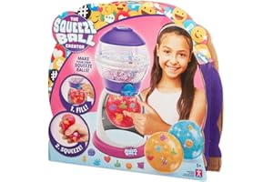 BANDAI The Squeeze Ball Maker - Creador de Pelotas Squishies Antiestrés Reutilizables para Niñas y Niños, Mezcla, Rellena y Aprieta tu Squishie con Muchos Accesorios, CO07715