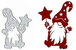 SZNILINDM Christmas Star Santa Claus Metal Die Cuts,Merry Christmas Snowflake Cutting Dies Cut Stencils for DIY Scrapbooking Album Decorative Embossing Paper Dies Card Making (Star Santa Claus)