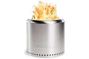 Solo Stove Ranger 2.0, Smokeless Fire Pit | Fire Pits for Garden Fire Pit Wood Burning with Removable Ash Pan, Portable Outdoor Firepit - Firepits for Outdoors, Stainless Steel, 38 x 32 cm, 6,8 kg