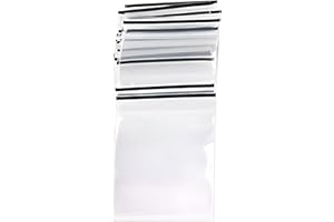 RKC DIVINE DESIGN BY RKC JEWELZ LONDON 100 Grip Seal Zip Lock Plastic Packaging Bags - 5 x 7 CM - Storage for Food, Liquid, Home & Office - Premium U.K