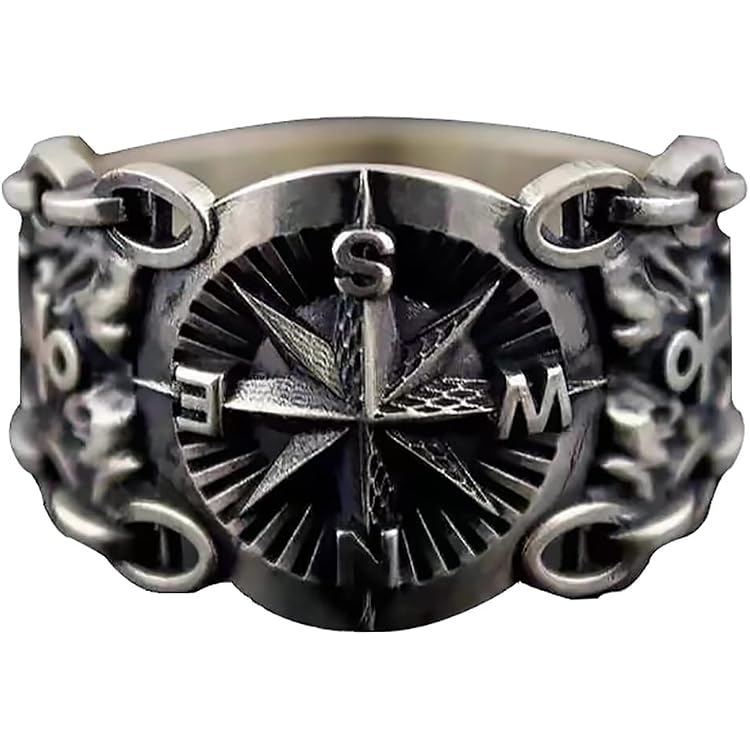 Bague Ajustable Tissage Argent KONFEN - Unisexe, Design Vintage Ouvert - Cadeau Saint-Valentin, Anniversaire