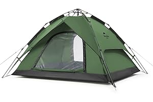 Naturehike Tenda Pop Up Tenda da Campeggio Automatica 3/4 Persone Tenda a Cupola a Due Piani Tenda Familiare Grande con Borsa per il Trasporto