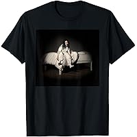 Billie Eilish Unisex Illustration Offizielles Schwarz T-Shirt, S