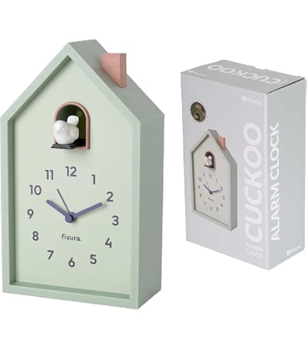 Réveil Mini Maison Rose Fisura - Analogique Silencieux Sans Tic-Tac, Alarme Puissante