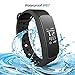 Produktbild iWOWN I3HR Plus Smart Armband Fitness Tracker Bluetooth 4.0 Handy Pulsuhr Sport Wristband IP67 Wasserdicht mit Herzfrequenz Schrittzähler Kalorienzähler Schlafanalyse Handy-Suchfunktion für iOS und Android Handys