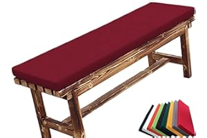 UYEOCO Waterproof Outdoor/Indoor Bench Cushion - 120cm/110cm/200cm/150x40cm/35cm/30cm - 2/3/4 Seater Non-Slip Seat Pad for Bay Windows, Garden Patio, Long Chairs, Swings & Porch Furniture(H12,80x30x5cm)