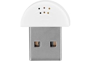 Baverta Mini Microfono,143 Microfono Mini USB,Microfono Vocale Portatile USB Mini Studio per Computer PC Laptop per Zoom Meeting(Bianca)