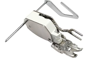 FQTANJU 1 Piece Even Feed Walking Presser Foot with Guide, Used for Husqvarna Viking Groups 5 6 7 D E and Viking 215, 400, 605, Designer I, II.