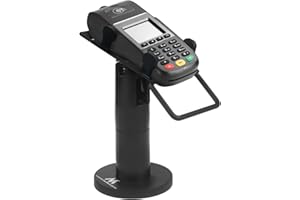 Maclean MC-818 Soporte de Terminal de Tarjeta para Dispositivos POS | Giratorio 270°, Ajuste de Inclinación +0° a -75°, Ancho Ajustable, Gestión de Cables | Montaje en Mesa para Terminales EC