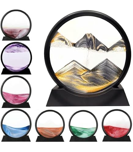 art du sable, Tableau de sable mouvant, 44 cm, multicolore, paysage rotatif(M art du sable, Tableau de sable mouvant, 44 cm, multicolore, paysage rotatif(M