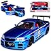 Produktbild Jada Nissan Skyline GT-R R34 Coupe Blau Tuning 1998-2002 1/24 Modell Auto