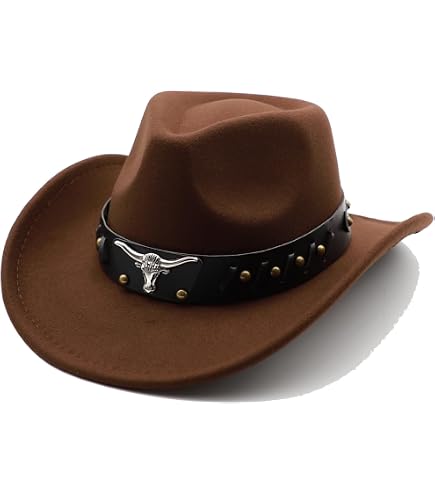 Bandeau de Chapeau Western - Style Cowboy - Imitation Cuir Noir
