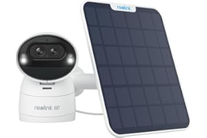 Reolink 4K Solar PTZ Überwachungskamera Aussen Akku mit Auto-Tracking & Zoom, Dual Lens, 8MP WLAN Kamera Outdoor, 30m Farbnachtsicht, KI-Erkennung, 2-Wege-Audio, Standalone, Argus Track+Solarpanel