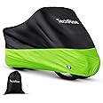TechRise Bike Cover for 2-3 Bikes, Outdoor Motorbike Covers 220CM Long, 210D Oxford Waterproof Bicycle Cover Anti Wind Dust Rain UV with Lock-holes & Storage Bag for Mountain bikes/Road Bikes (Green)
