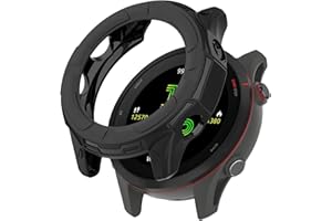 SumRioo Cover Compatibile con Garmin Forerunner 255/255 Music, [Senza Pellicola Protettiva] Custodia in TPU Flessibile Morbido Custodia Durevole per Forerunner 255/255 Music, Nero