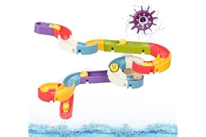 BBLIKE Slide Bath Toys, Baby Bathtub Toys, Water Balls Track Game for Kids, Wall Water Slide Bath Toy, Wind-Up Ducks Windmills Shower Toys for Toddlers 3 4 5 6 Years old Boys Girls Gift…
