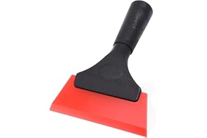 Ehdis Rubber Small Squeegee, Squeegee Blades, Window Squeegee, Shower Squeegee for Car, Window, Shower, Door, Glass - 5 inch, Red