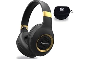 ‎POWERLOCUS PowerLocus P4 Słuchawki Bluetooth Nauszne Bezprzewodowe, Super Basowy dźwięk stereo Hi-Fi, 30 godzin czasu pracy baterii, miękkie nauszniki, słuchawki z mikrofonem, asystent głosowy