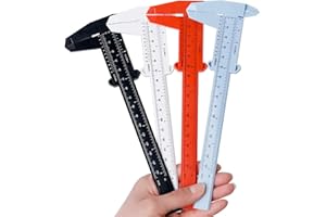 CHENIVESSS 4 pièces Pied à Coulisse, Plastique 150mm/6" Plastique Pied à Coulisse, outil de mesure de pied à coulisse, pour menuiserie, étudiant, mesure de bijoux, etc.