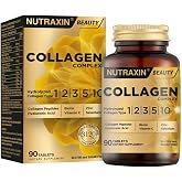 Nutraxin Beauty Collagen Complex 90 Tablet, Tip 1-2-3-5-10 Hidrolize Kolajen, Kolajen Peptitleri, Hyaluronik Asit, Biotin, &Ccedil;i