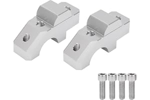 KIMISS Abrazadera del elevador del manillar-2 uds, Accesorio de instalación de abrazadera de montaje elevador de manillar de motocicleta, repuesto de aleación de aluminio CNC para Tracer 900 / GT 2015-2019,