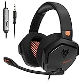 NUBWO PS4 Headset Xbox one Stereo Gaming Headphone with Noise Cancelling with in-line Control for PS4/Xbox 1/PC