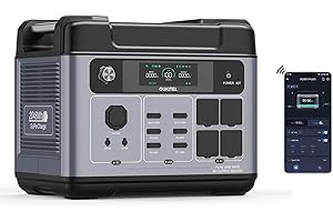 YOYOSCX Oukitel P2001 PLUS Centrale Elettrica Portatile 2400W, 2048wh Generatore Solare, Batteria LiFePO4, Dotato di 4 prese CA da 2400W (picco 5000 W), ricarica completa in 1,5 ore, APP Control