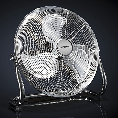 TROTEC Bodenventilator / Windmaschine TVM 14 | 70 Watt Leistung | Durchmesser 35 cm | 3 Geschwindigkeitsstufen | Chrom-Design | inkl. Tragegriff - 3
