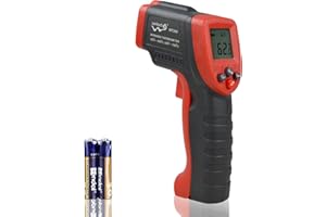 Wintact Infrared Thermometer﹣58℉~788℉ (-50℃~420℃) Non-Contact Digital Surface Laser Temperature Gun, Adjustable Emissivity for Kitchen Fridge Freezer Cooking Food Meat (Not for Human)