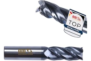 AM-Zerspanungstechnik VHM Schaftfräser | Hochwertiger VHM-Fräser | TiAlN HPC | In Größen Ø1-20mm erhältlich - Ø3x 8/50mm SchaftØ 6mm