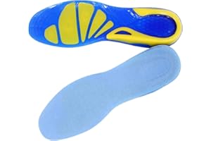 SOLO ACTFIT Semelles Gel - Silicone Semelles Orthopédique, Ultra Confort, pour Les Douleurs au Niveau du Talon, La Fasciite Plantaire, Shock Absorbant pour Marcher et Courir, Hommes et Femmes