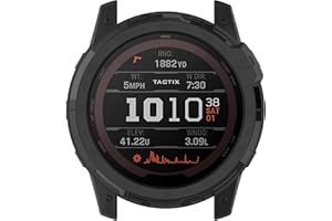 LOKEKE Compatible con Garmin Tactix 7 - Carcasa protectora de TPU para Garmin Tactix 7 / Enduro 2 (TPU negro)