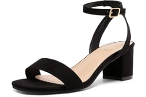 DREAM PAIRS Women's Carnival Heeled Sandales Talons